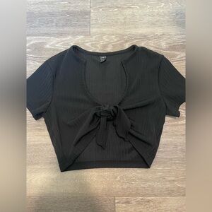 Shein Short Sleeve Cropped Top